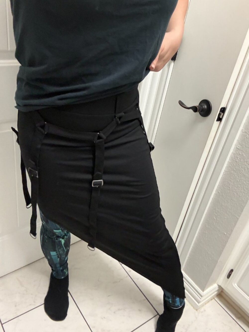 Killstar Acacia's Poison Midi Skirt techwear-ish L NWOT
